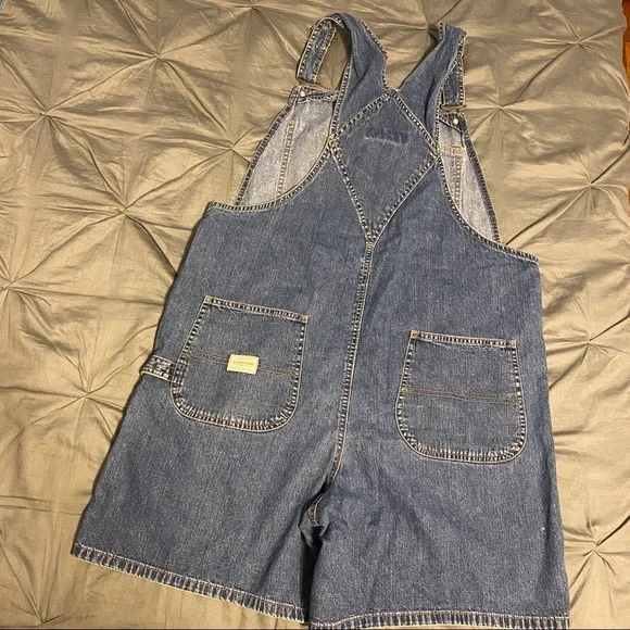 Jean Overall Shorts - Picture 2 of 7